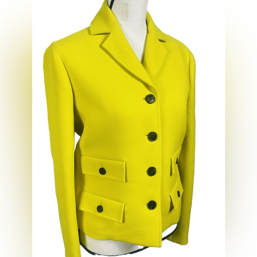 Christian Dior Single-Breasted Wool BlazerSize: US 10 / FR 42